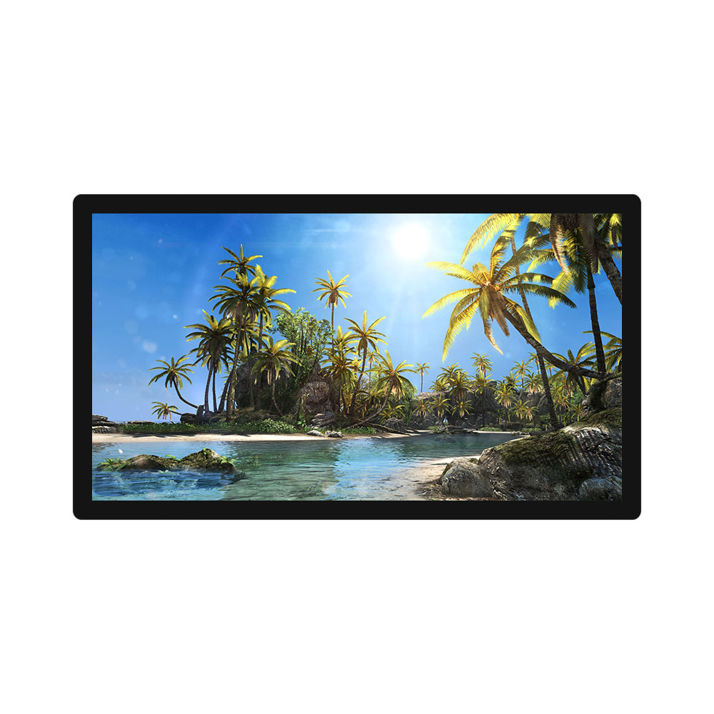 Slim landscape wall-mounted commercial screen
