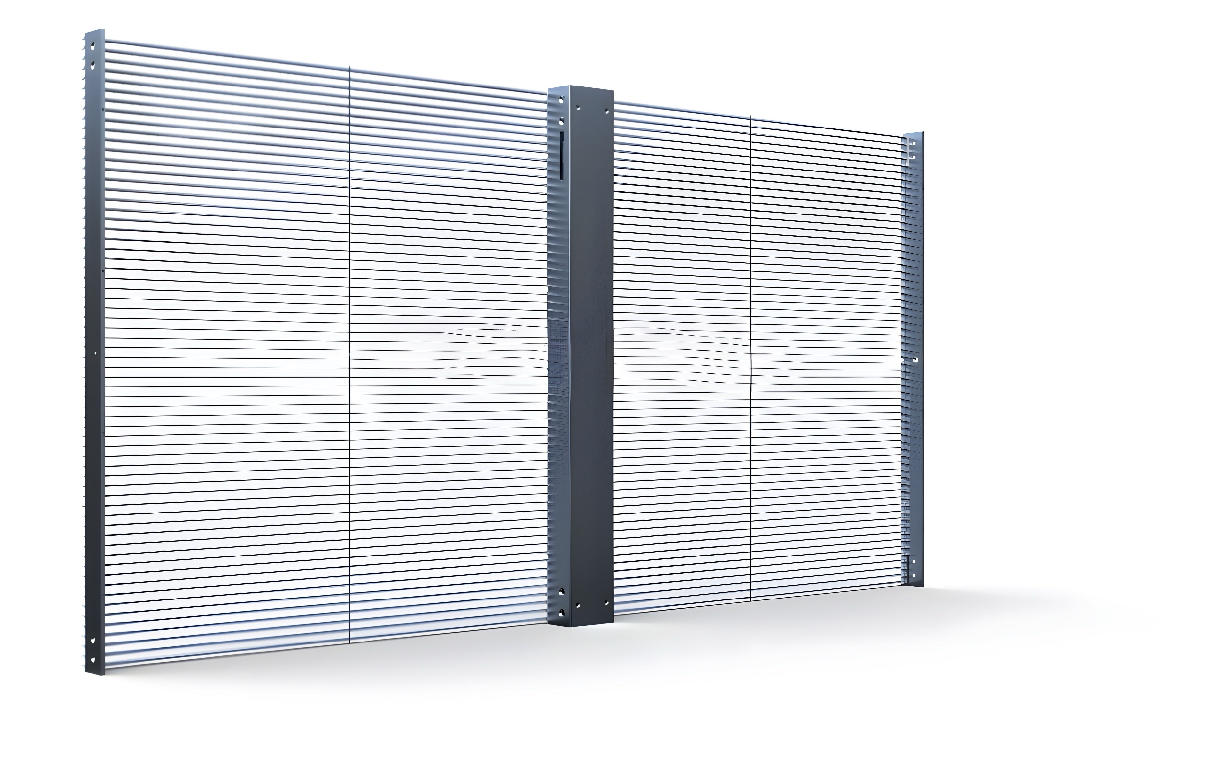 High-resolution transparent modular LED panel